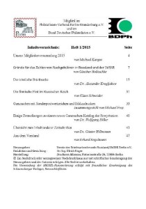 Inhaltsverzeichnisse älterer Ausgaben
